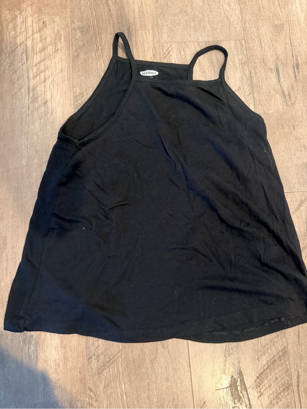 Old Navy Black Cotton Camisole with Thin Straps